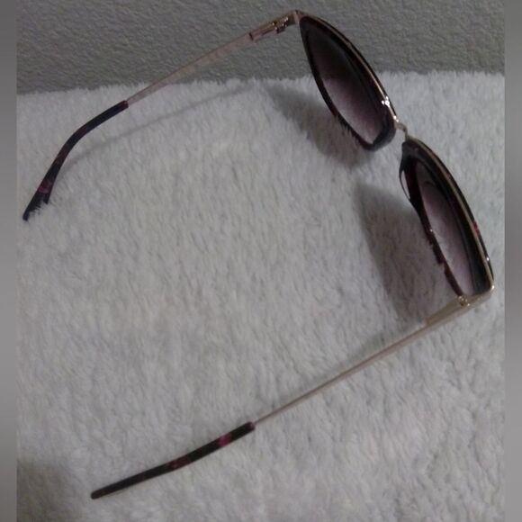 Elegant Kay Unger K629 Sunglasses - Pink & Tortoise - Picture 5 of 6